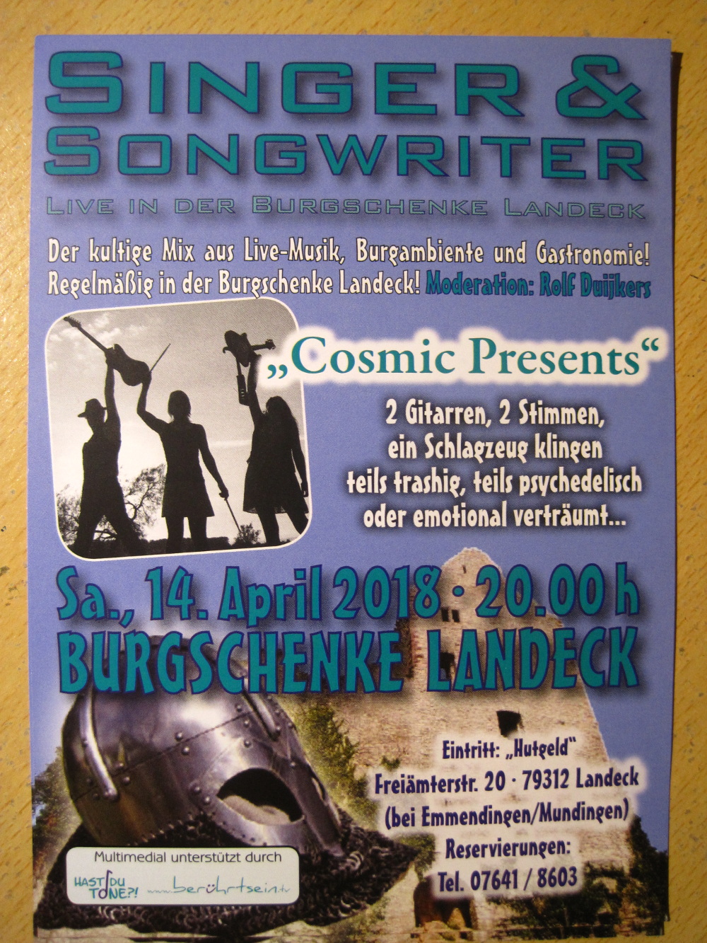 Plakat_Burgschenke_Landeck_Cosmic-Presents_Konzert